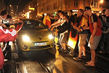 Fanfeier nach Halbfinalsieg der deutschen WM-Mannschaft, Berlin