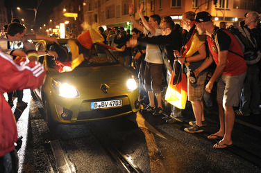 Fanfeier nach Halbfinalsieg der deutschen WM-Mannschaft, Berlin