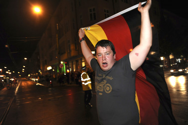 Fanfeier nach Halbfinalsieg der deutschen WM-Mannschaft, Berlin