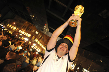 Fanfeier nach Halbfinalsieg der deutschen WM-Mannschaft, Berlin
