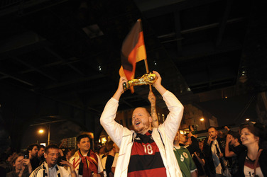 Fanfeier nach Halbfinalsieg der deutschen WM-Mannschaft, Berlin