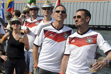 Puiblic Viewing beim WM-Spiel Deutschland gegen Brasilien, New York