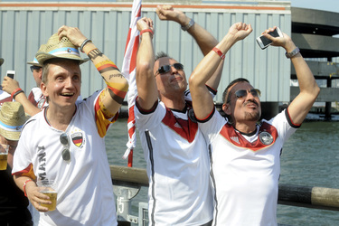 Puiblic Viewing beim WM-Spiel Deutschland gegen Brasilien, New York