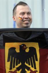 Puiblic Viewing beim WM-Spiel Deutschland gegen Brasilien, New York