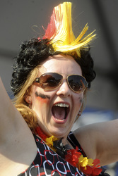 Puiblic Viewing beim WM-Spiel Deutschland gegen Brasilien, New York