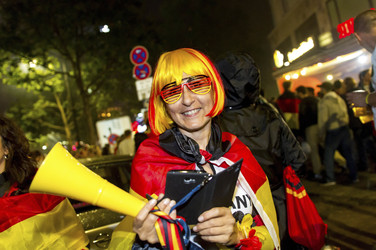Autocorso nach dem Sieg im Finalspiel Deutschland gegen Argentinien, Berlin