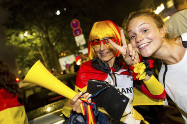 Autocorso nach dem Sieg im Finalspiel Deutschland gegen Argentinien, Berlin