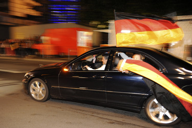 Autocorso nach dem Sieg im Finalspiel Deutschland gegen Argentinien, Berlin