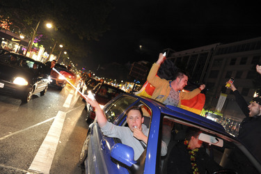 Autocorso nach dem Sieg im Finalspiel Deutschland gegen Argentinien, Berlin