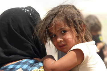 Flüchtlingscamp Khazir nahe der Stadt Erbil im Nordirak