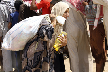 Flüchtlingscamp Khazir nahe der Stadt Erbil im Nordirak
