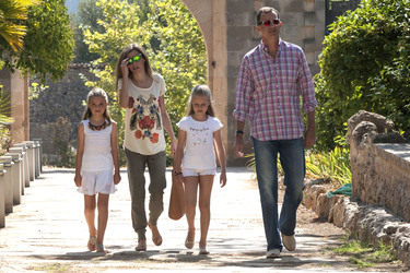 Die spanische Königsfamilie besucht Sierra de Tramuntana, Mallorca