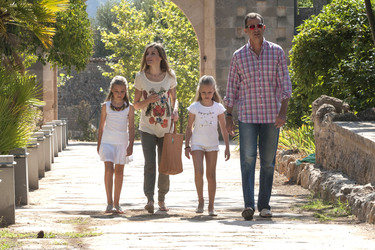 Die spanische Königsfamilie besucht Sierra de Tramuntana, Mallorca