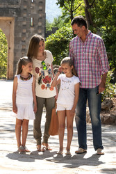 Die spanische Königsfamilie besucht Sierra de Tramuntana, Mallorca