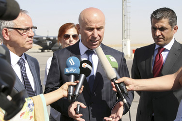 Eintreffen von Hilfslieferungen, Erbil