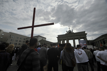 Protest gegen die Verfolgung von Christen im Irak, Berlin