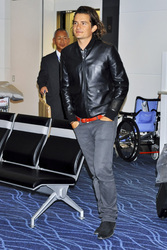Orlando Bloom am Flughafen, Tokio