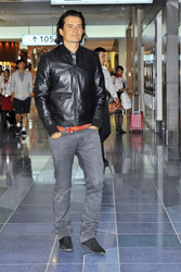 Orlando Bloom am Flughafen, Tokio