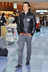 Orlando Bloom am Flughafen, Tokio