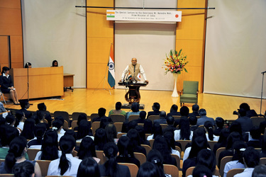 Der indische Premierminister Narendra Modi besucht Japan