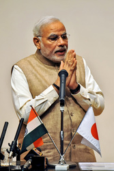 Der indische Premierminister Narendra Modi besucht Japan