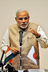 Der indische Premierminister Narendra Modi besucht Japan