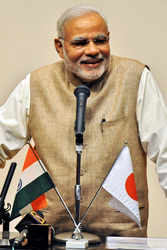 Der indische Premierminister Narendra Modi besucht Japan