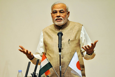 Der indische Premierminister Narendra Modi besucht Japan