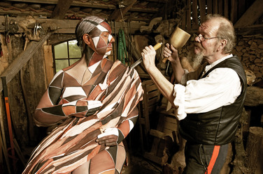 Holzbildhauer / Wood Sculptor Bodypainting