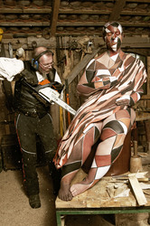 Holzbildhauer / Wood Sculptor Bodypainting