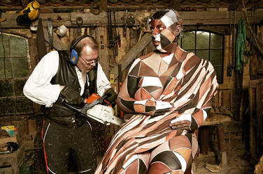 Holzbildhauer / Wood Sculptor Bodypainting