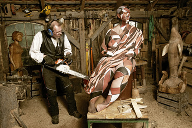 Holzbildhauer / Wood Sculptor Bodypainting