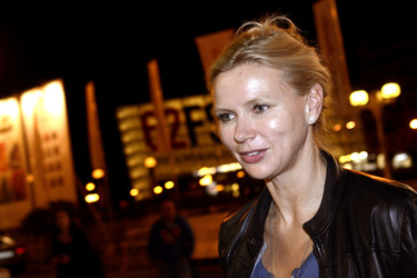 Veronica Ferres bei der Ankunft auf dem San Sebastian Film Festival 2014