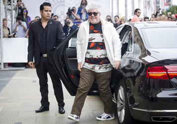 Ankunft von Pedro Almodóvar auf dem San Sebastian Film Festival 2014