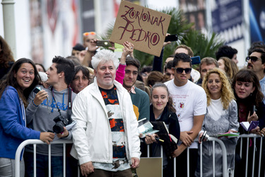 Ankunft von Pedro Almodóvar auf dem San Sebastian Film Festival 2014