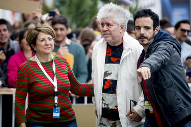 Ankunft von Pedro Almodóvar auf dem San Sebastian Film Festival 2014