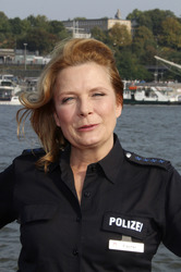 Barkassentour zur 200. Folge der ZDF Serie 'Notruf Hafenkante', Hamburg