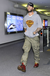 Ankunft von Adam Levine in Japan