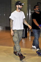 Ankunft von Adam Levine in Japan