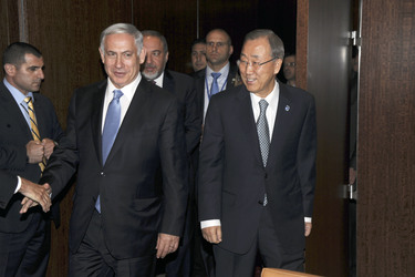 Prime Minister Netanyahu meets with UN Secretary General Ban Ki-moon in New York