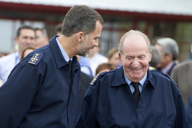 Spanische Royals besuchen Flugschau, Torrejon de Ardoz