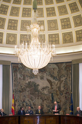 Agustin Maravall erhält den Juan-Carlos-I.-Preis für Wirtschaftswissenschaft, Madrid