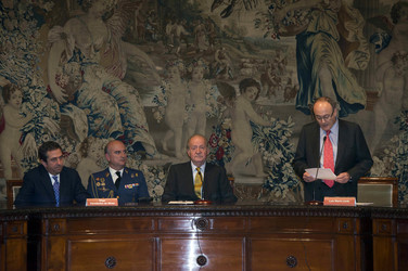 Agustin Maravall erhält den Juan-Carlos-I.-Preis für Wirtschaftswissenschaft, Madrid