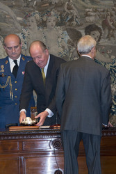 Agustin Maravall erhält den Juan-Carlos-I.-Preis für Wirtschaftswissenschaft, Madrid