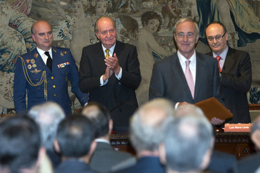 Agustin Maravall erhält den Juan-Carlos-I.-Preis für Wirtschaftswissenschaft, Madrid