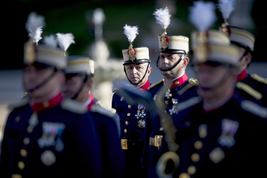 Das spanische Königspaar empfängt Michelle Bachelet, Madrid