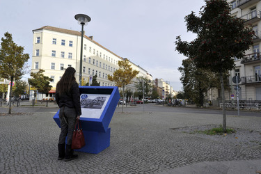 Infornationstafeln zum Mauerfall, Berlin