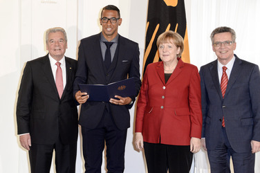 Verleihung des Silbernen Lorbeerblattes an die deutsche Fußball-Nationalmannschaft, Berlin