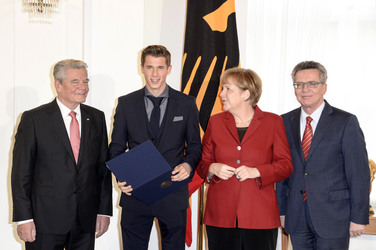 Verleihung des Silbernen Lorbeerblattes an die deutsche Fußball-Nationalmannschaft, Berlin