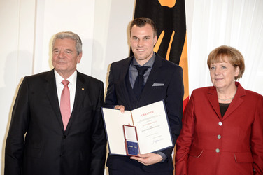 Verleihung des Silbernen Lorbeerblattes an die deutsche Fußball-Nationalmannschaft, Berlin